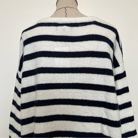 NWT Ellos blue and white striped sweater - Picture 8 of 13